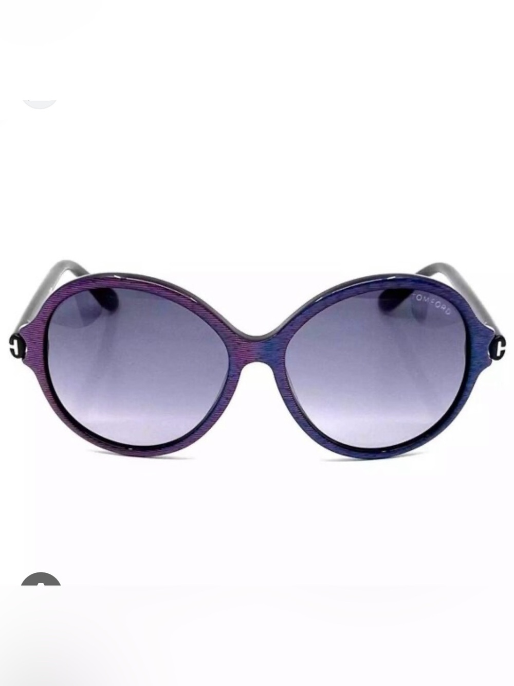 Tom Ford Milena Purple Blue Round Sunglasses